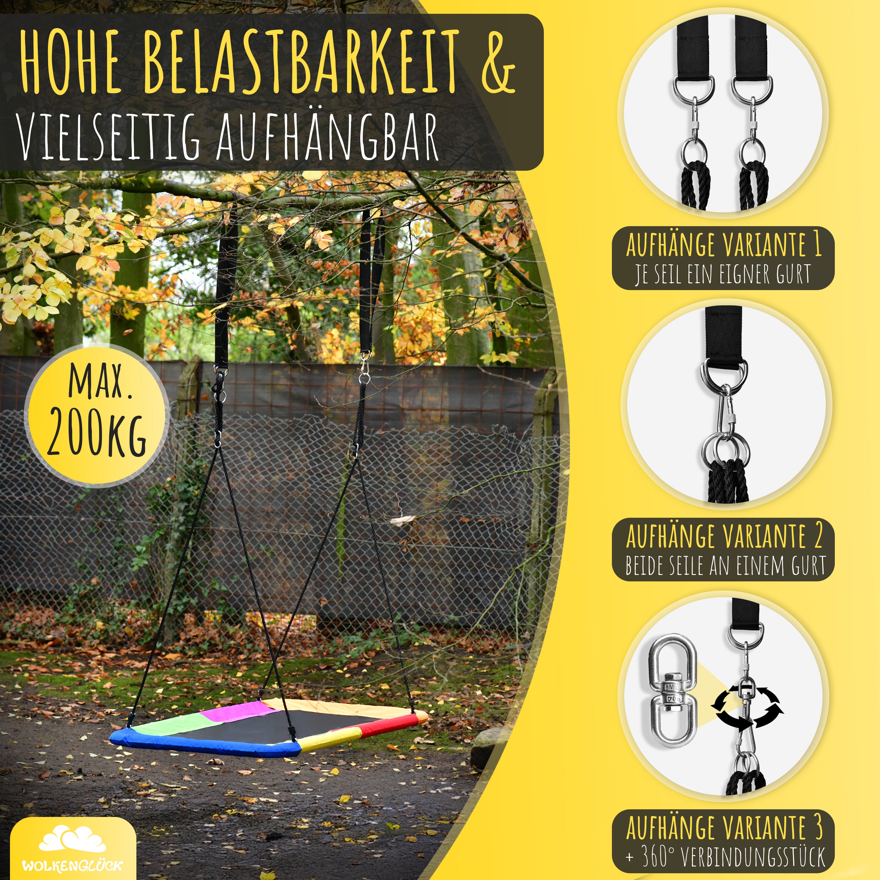 Nestschaukel eckig