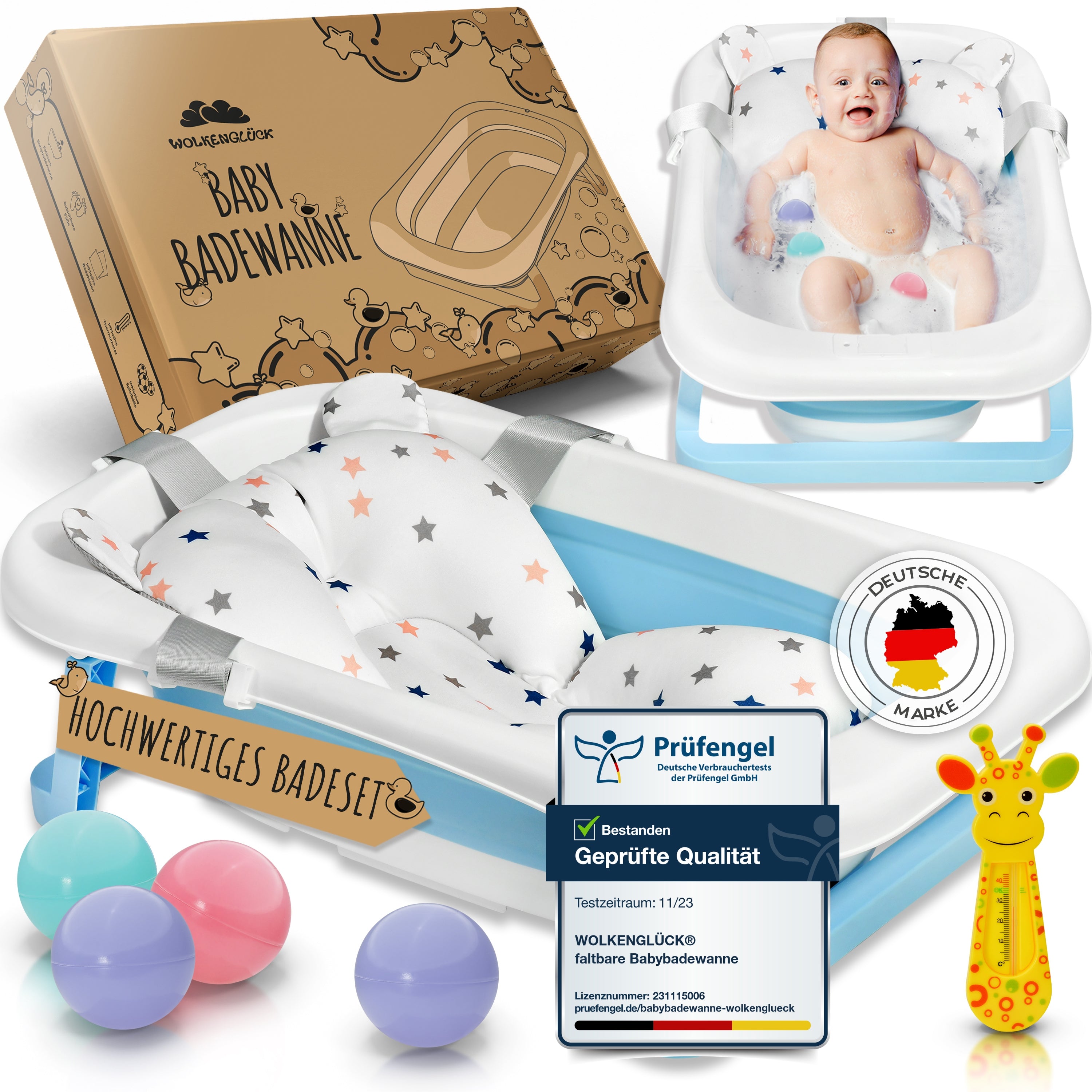 Faltbare Babybadewanne